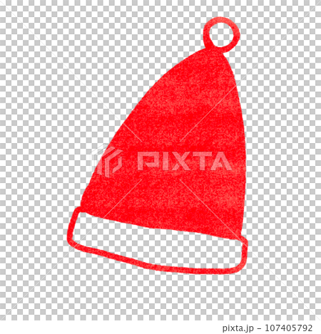 stamp style santa hat stamp style santa hat 107405792