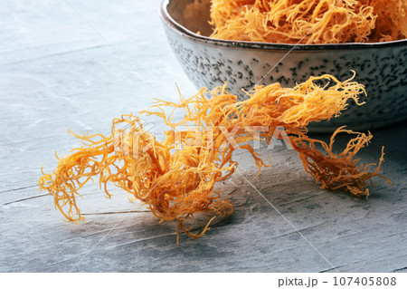 Irish sea moss, Chondrus Crispus, healthy organic raw seaweed 107405808