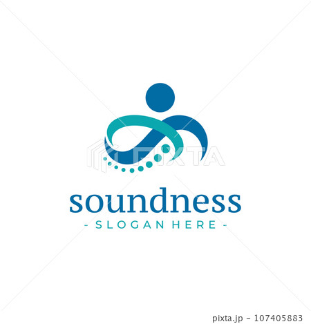 Letter C and S chiropractic logo design vector. Health care symbol template. 107405883