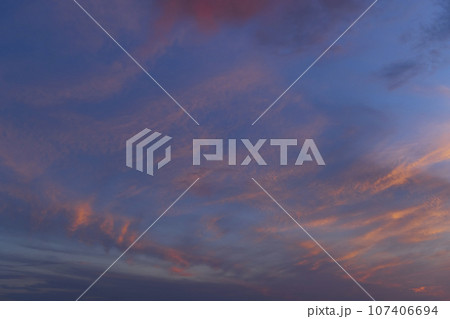 Beautiful sky with cloud before sunset 107406694