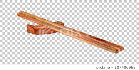 Watercolor painting of Chopsticks. Watercolor painting of Chopsticks. 107406968