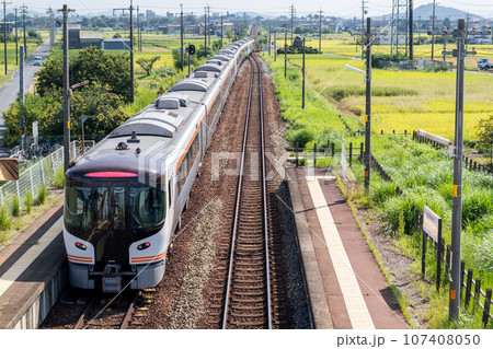 【高山本線】長森駅を通過する特急ひだ5号･25系 107408050
