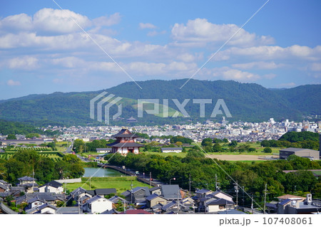 奈良市観光地一望・西大寺より望む 107408061