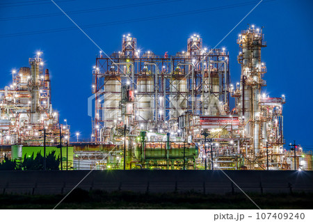 三重県　四日市市　工場夜景　石原町 107409240