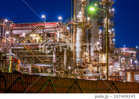三重県 四日市市 工場夜景 石原町 三重県 四日市市 工場夜景 石原町 107409245