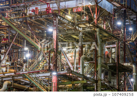 三重県 四日市市 工場夜景 石原町 三重県 四日市市 工場夜景 石原町 107409258
