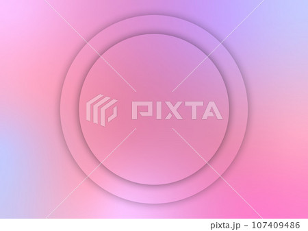 Abstract pink circle banner presentation products pastel background 107409486