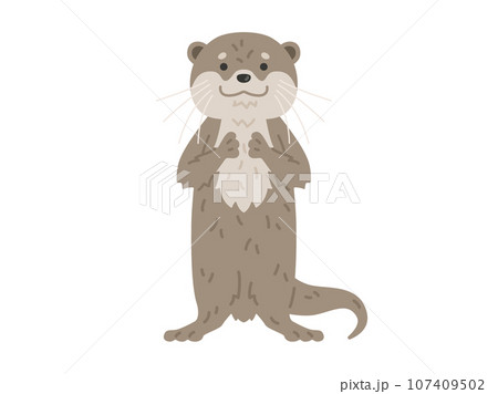カワウソのイラスト 107409502