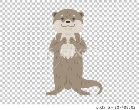 カワウソのイラスト 107409502