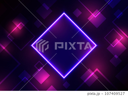 Futuristic blue neon purple square modern technology abstract background Futuristic blue neon purple square modern technology abstract background 107409527
