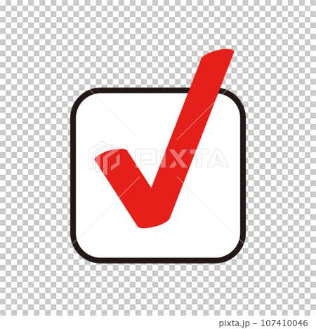 Check mark simple icon 107410046