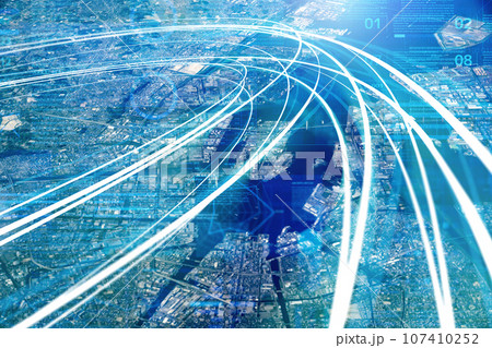 未来・都市のバーチャル空間 未来・都市のバーチャル空間 107410252