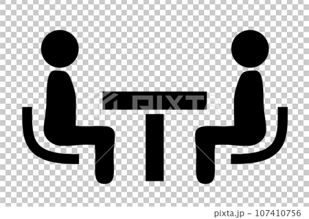 Icons for business scenes such as consultation, business negotiations, meetings, etc. 107410756