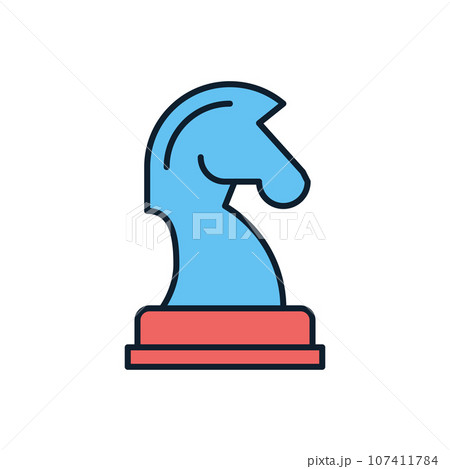 Horse Chess related vector icon Horse Chess related vector icon 107411784