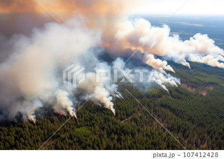 Dry summers and forest fires. Dry summers and forest fires. 107412428