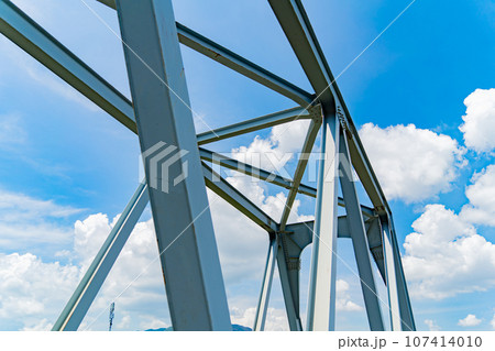 Railway bridge over the river.  107414010