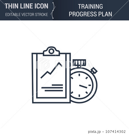 Training Progress Plan Iconのイラスト素材 [107414302] - PIXTA