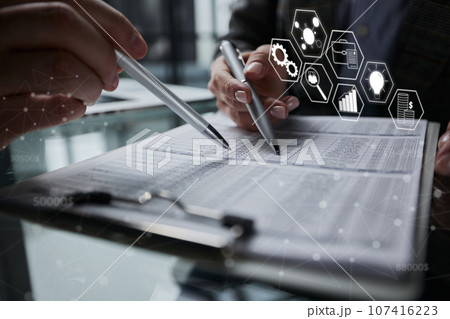 completing a business company personal information checklist form. 107416223