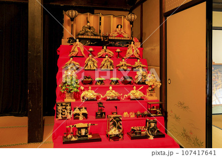 早春のたけはら町並み雛めぐり 古民家の雛人形 早春のたけはら町並み雛めぐり 古民家の雛人形 107417641