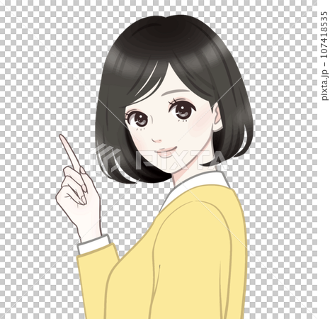 女性・女の子のイラスト素材 女性・女の子のイラスト素材 107418535