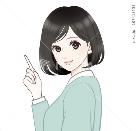 女性・女の子のイラスト素材 女性・女の子のイラスト素材 107418555