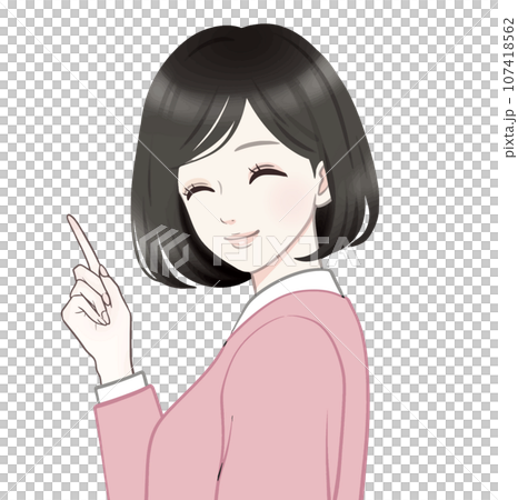 婦女和女孩插畫素材 107418562