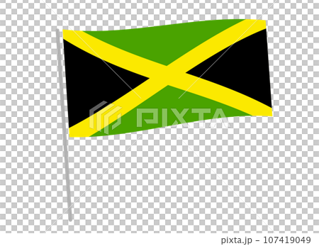Flag Flag of Jamaica Flag Flag of Jamaica 107419049