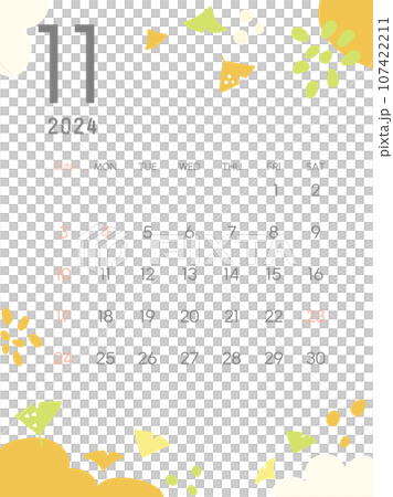 Calendar for November 2024 107422211