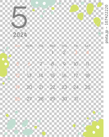Calendar for May 2024 Calendar for May 2024 107422220