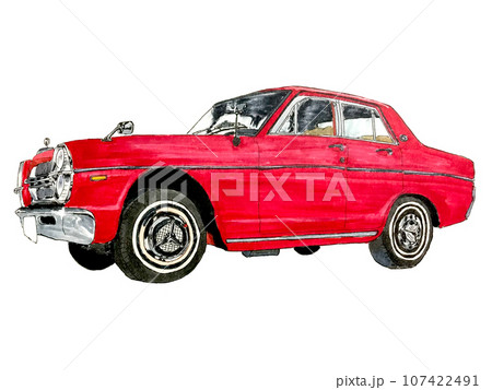 赤い車 107422491