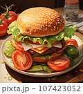 【AI画像】ハンバーガー 107423052
