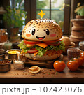 【AI画像】ハンバーガー 107423076