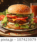 【AI画像】ハンバーガー 107423079
