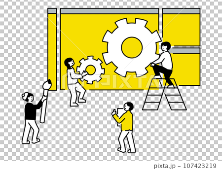 Illustration of web service production 107423219