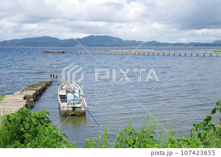 松江宍道湖畔の景色 松江宍道湖畔の景色 107423655