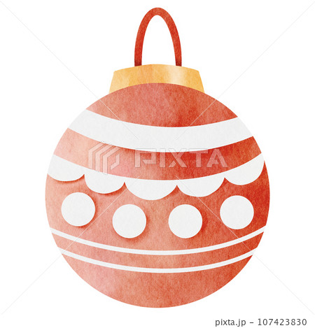 Watercolor Christmas Balls Watercolor Christmas Balls 107423830