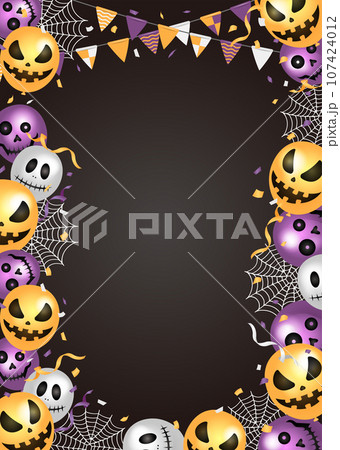 ハロウィン・ハロウィーン  A4縦 (ポスター・フライヤー)  テンプレートイラスト | 文字なし 107424012