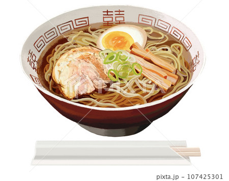 醤油ラーメン(割り箸付き) 醤油ラーメン(割り箸付き) 107425301