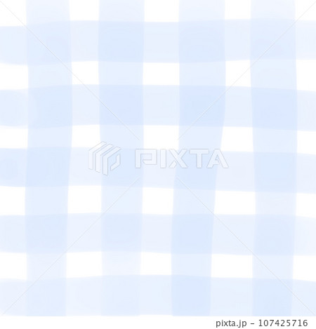 背景素材 水彩の手描きギンガムチェック（青）のイラスト素材