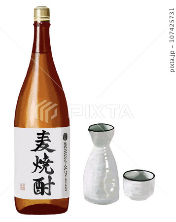麦焼酎(麦絵なし)酒器付き 麦焼酎(麦絵なし)酒器付き 107425731