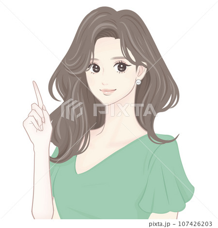 女の人の絵 女性・女の子のイラスト素材のイラスト素材 [107426203] - PIXTA