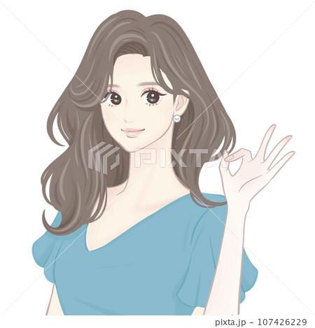 女性・女の子のイラスト素材 女性・女の子のイラスト素材 107426229