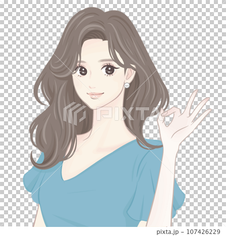 女性・女の子のイラスト素材 女性・女の子のイラスト素材 107426229