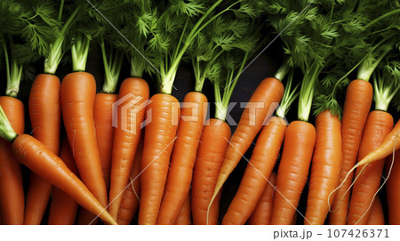 AI art background made of carrots ニンジンで作った背景 AI art background made of carrots ニンジンで作った背景 107426371