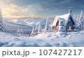 クリスマスの雪だるまAI 107427217