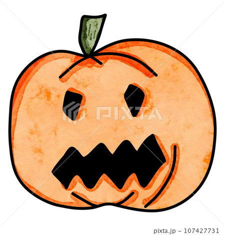 Halloween pumpkin drawing 107427731