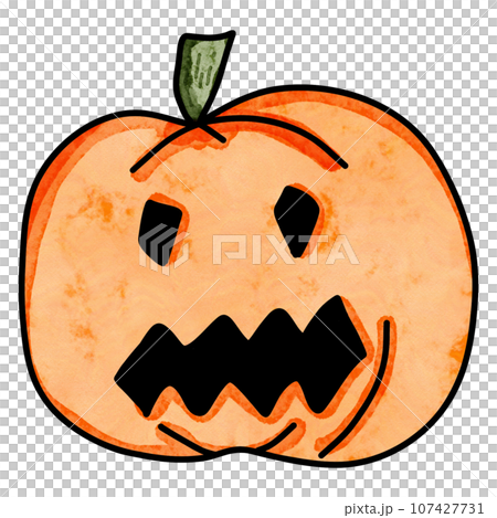 Halloween pumpkin drawing 107427731