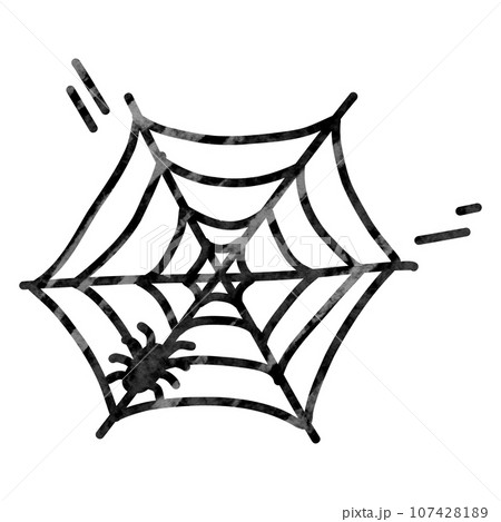 Spider spider web drawing 107428189