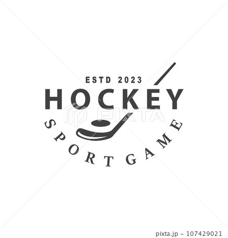 Hockey Logo Design, Sports Game Symbol Template Hockey Logo Design, Sports Game Symbol Template 107429021