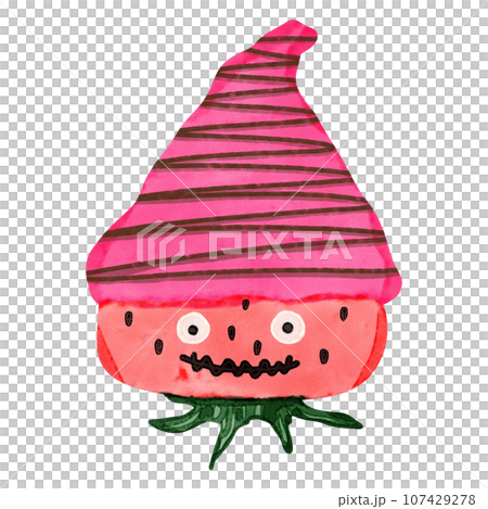 Chocolate covered strawberry drawing 107429278